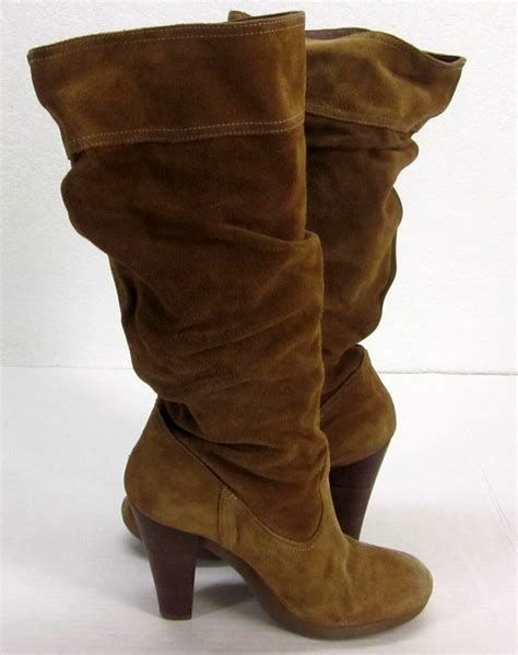 michael kors tan suede boots